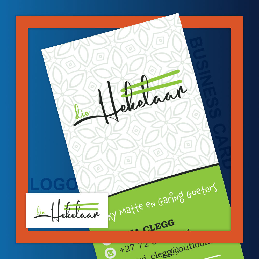 Brand identity design with logo and business cards