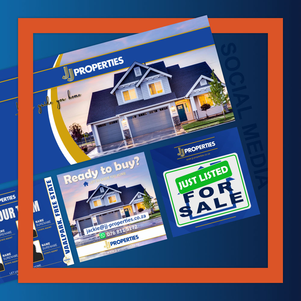 Social media graphics for estate agency