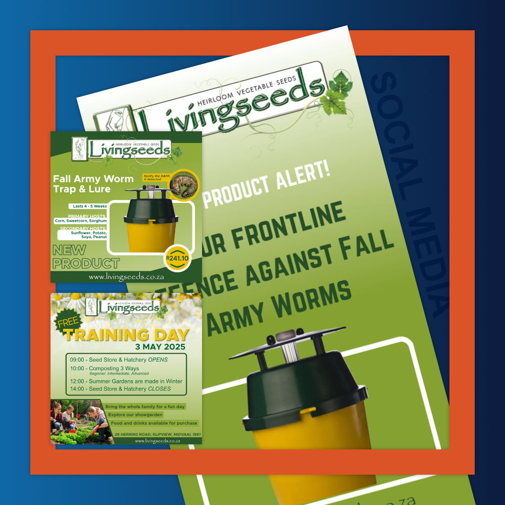 Social media graphics for seed company